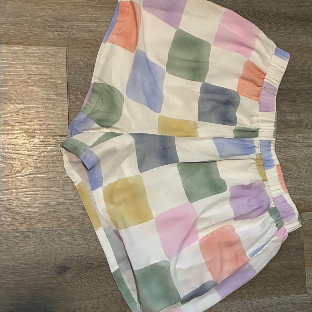Pastel Checkered Women's  Shorts